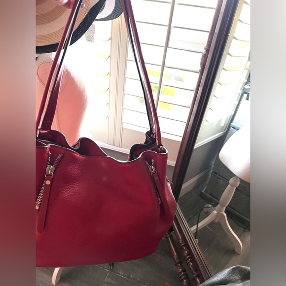 BURBERRY Maiden Tote Leather & House Check Canvas w/ Dust Bag. - Picture 5 of 17